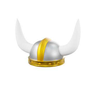 minimal viking hat 3d rendering