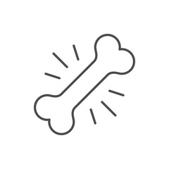 Bone density test line icon