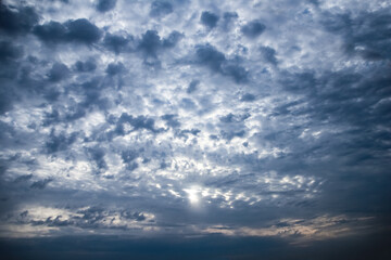A beautiful sky clouds in nature in an atmosphere of clean air