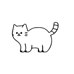 cute cat vector svg