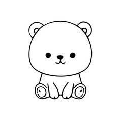 cute bear vector svg