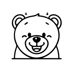 cute bear vector svg