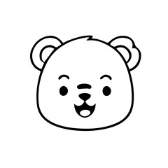 cute bear vector svg