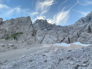 Hike to the peak of the Zugspitze with a via Ferrata trail