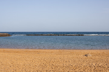 Sandy beach and Atlantic ocean, Fuerteventura