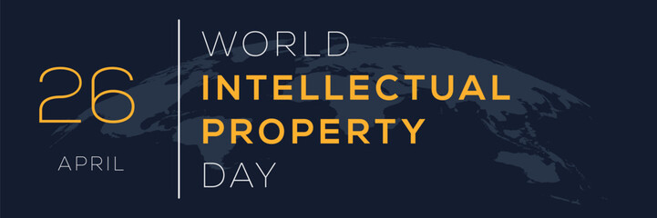 Naklejka na ściany i meble World Intellectual Property Day, held on 26 April.