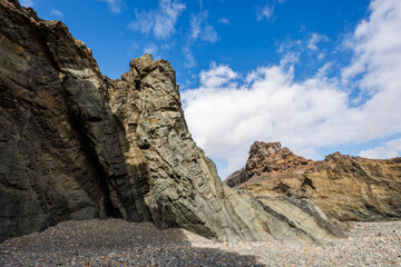 Pena Horadada on the west of the island of Fuerteventura