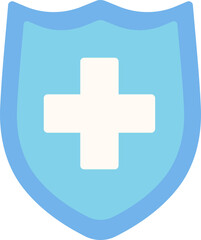 Fototapeta premium Protection Shield Medical Healthcare Immune Help Flat