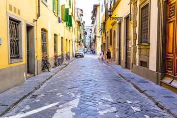 Fototapeta na wymiar A street in Florence , Italy