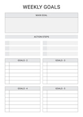 Weekly Goals Planner