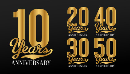 Golden anniversary designs collection