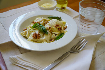 plate of ravioli