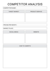 Competitor Analysis Planner