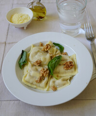 plate of ravioli