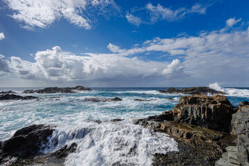 Pena Horadada on the west of the island of Fuerteventura