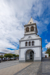 Fototapeta na wymiar Our Lady of the Rosary Church in Puerto del Rosario on the island of Fuerteventura