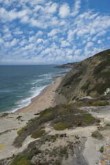 Fototapeta na wymiar Cabo da Roca in Portugal, the cliffs under the Atlantic sea in summer 