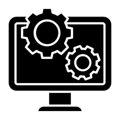 Work Process Glyph Icon