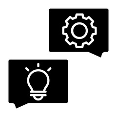 idea exchange glyph icon