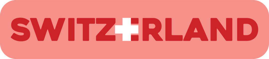 Abstraction of the flag of the country of Switzerland. Vector illustration