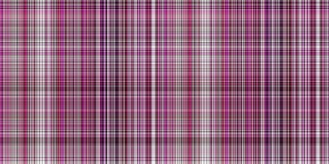 Viva magenta tartan seamless border. Gingham plaid kitchen cloth in color of the year 2023. Gingham trim. 