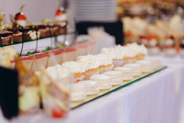 cake in a restaurant