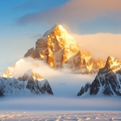 sunrise in the mountains