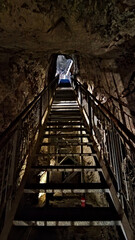 stairs in a cave