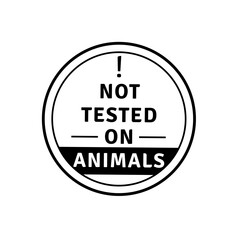 Not Test On Animals Stamp