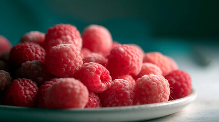 Sweet Raspberry Treats: Raspberries are the perfect sweet treat, and this image captures their deliciousness in a mouth-watering way.