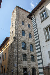 Fototapeta na wymiar the medieval tower of Catilina at Pistoia