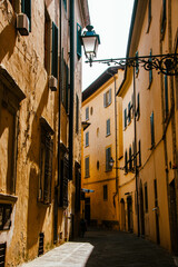 Historic center of Pistoia in Tuscany
