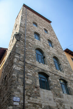 the medieval  tower of Catilina at Pistoia
