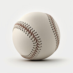 Baseball auf weißem Hintergrund (Erstellt durch KI-Tool)