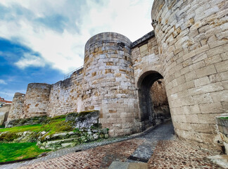 'Dona Urraca' door in city walls of Zamora, Spain.