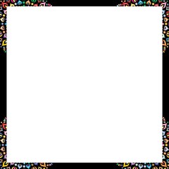 Unique Square artistic frame and border