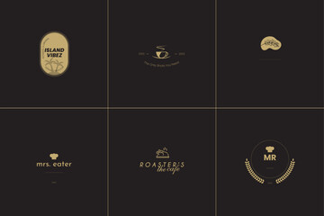 Restaurant and Cafe logo collection bundle pack