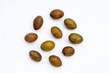 Hog plum on white background