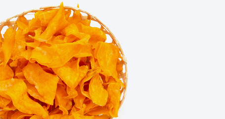 Deep fried sweet potato chips