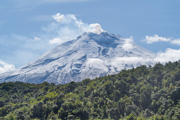 Fototapeta premium Eruptive activity of the Cotopaxi volcano
