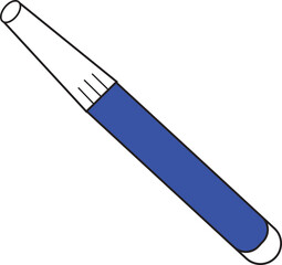 Marker pencil or regular blue