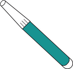 Marker pencil or regular blue green