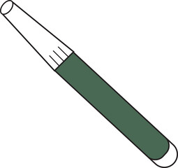 Marker pencil or regular gray green