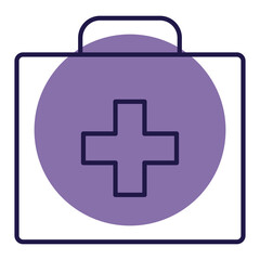 Obraz premium first aid kit icon png image with transparent background