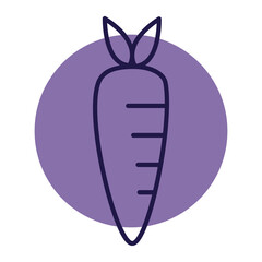 Carrot PNG image icon with transparent background