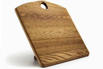 Fototapeta premium Wooden kitchen board isolated on white background ,generative artificial intelligence