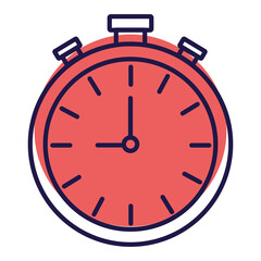 png image of stopwatch icon on lines with transparent background