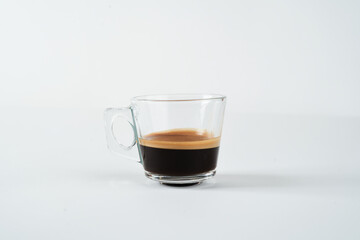 espresso cup with coffee beans