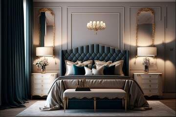Classic and luxury bedroom