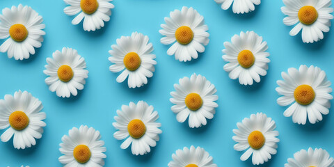 Blue Bliss: Capturing the Beauty of Chamomile Flowers in Spring and Summer 